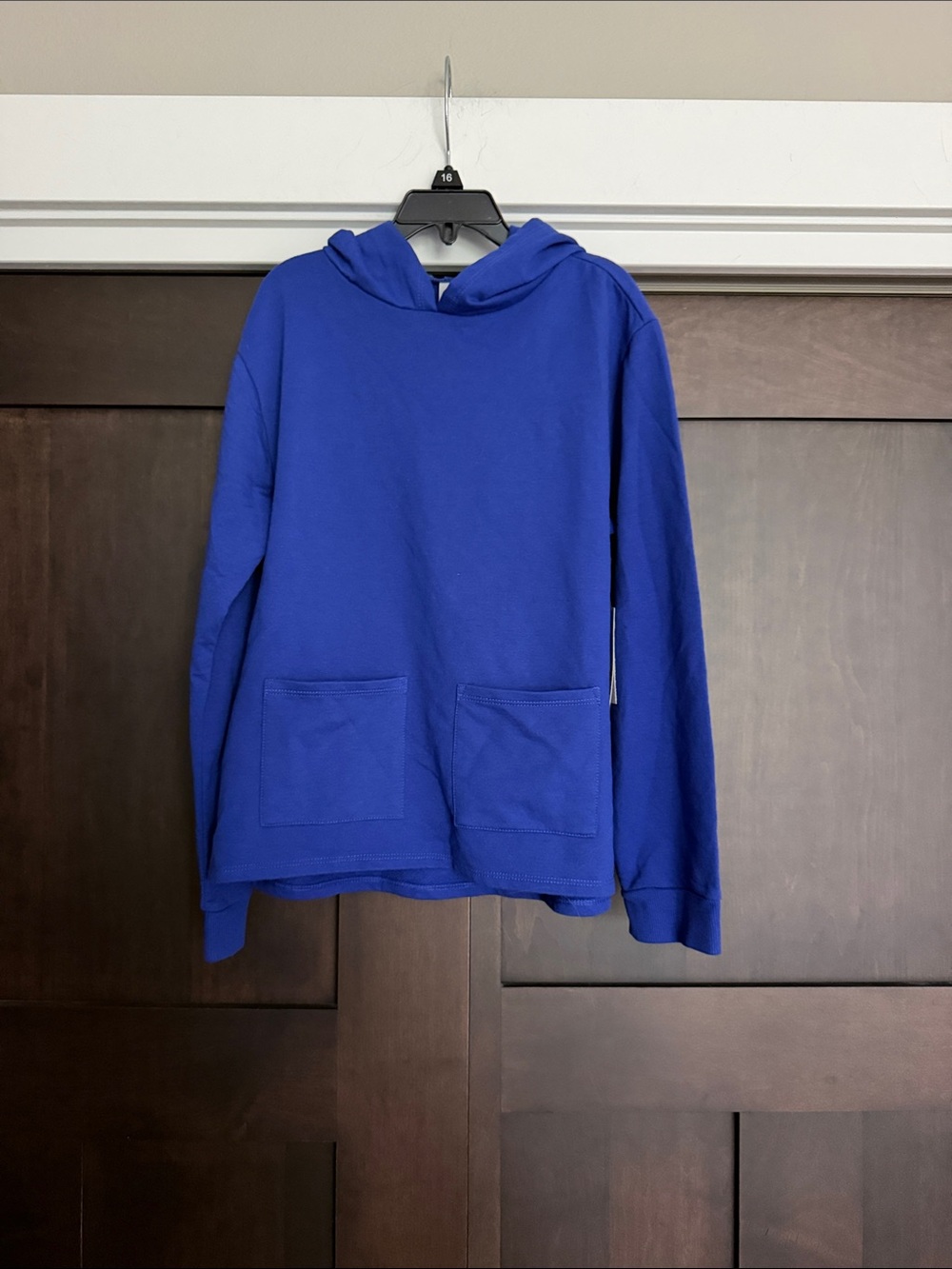Zella Girl Royal Blue Hooded Sweatshirt size medium 8/10